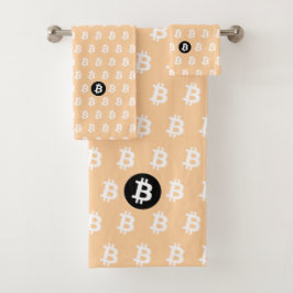Bitcoin Peach Bad Handdoek