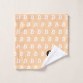Bitcoin Peach Bad Handdoek (Wasdoekje)