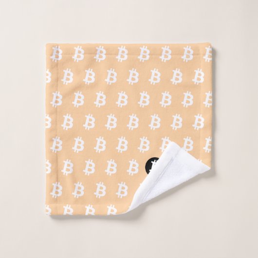 Bitcoin Peach Bad Handdoek (Wasdoekje)