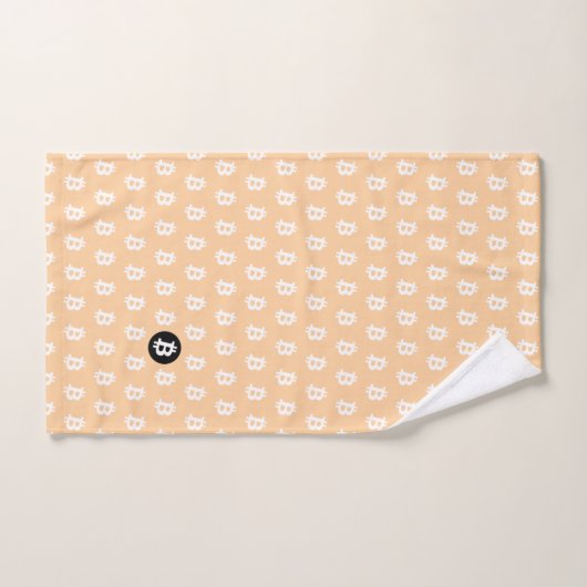 Bitcoin Peach Bad Handdoek (Handdoek)