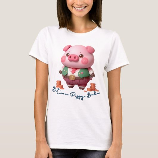 Bitcoin Piggy Banker T-shirt (Voorkant)