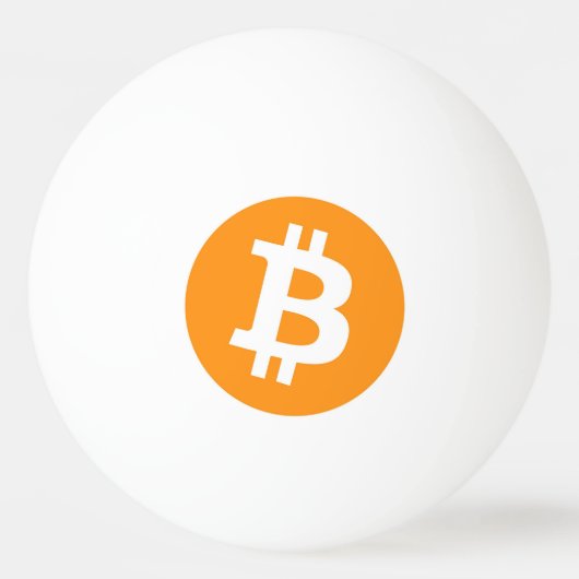 Bitcoin Ping Pong Bal Pingpongbal (Voorkant)