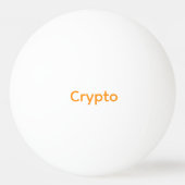 Bitcoin Ping Pong Bal Pingpongbal (Achterkant)