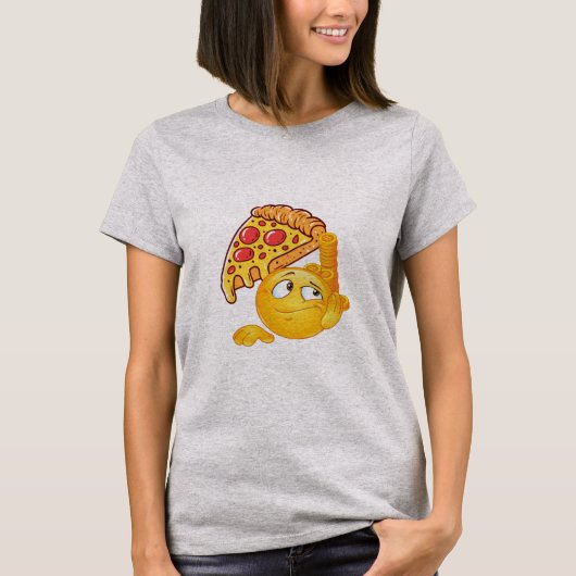 Bitcoin Pizza Lazy Trader T-shirt (Voorkant)