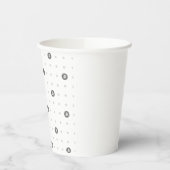 Bitcoin Polka Dot 8oz Paper Cup Papieren Bekers (Links)