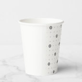 Bitcoin Polka Dot 8oz Paper Cup Papieren Bekers (Rechts)