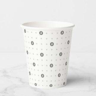 Bitcoin Polka Dot 8oz Paper Cup Papieren Bekers