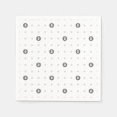 Bitcoin Polka Dot Paper Napkin Servet (Voorkant)