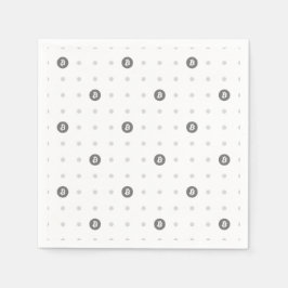 Bitcoin Polka Dot Paper Napkin Servet