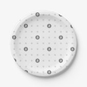 Bitcoin Polka Dot Paper Plate (Small) Papieren Bordje (Voorkant)