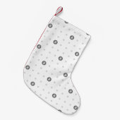 Bitcoin Polka Dots Christmas Stocking (Small) Kleine Kerstsok (Voorkant (Hangend))