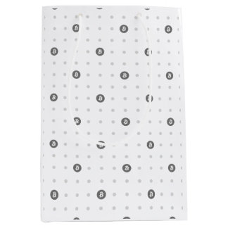 Bitcoin Polka Dots Gift Bag (Medium) Medium Cadeauzakje