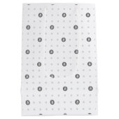 Bitcoin Polka Dots Gift Bag (Medium) Medium Cadeauzakje (Achterkant)