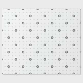 Bitcoin Polka Dots Wrapping Paper Cadeaupapier
