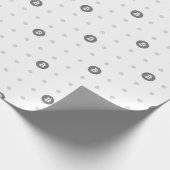 Bitcoin Polka Dots Wrapping Paper Cadeaupapier (Hoek)