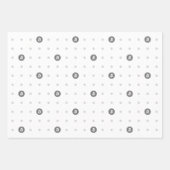 Bitcoin Polka Dots Wrapping Paper Sheets (Voorkant 3)