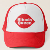 Bitcoin Queen Parody Afbeelding T-Shirt Trucker Pet (Voorkant)