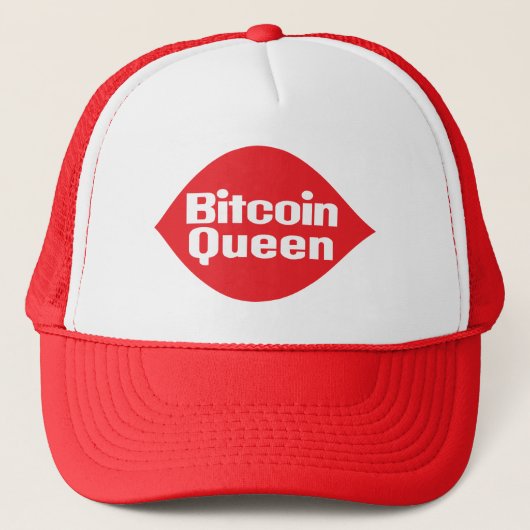 Bitcoin Queen Parody Afbeelding T-Shirt Trucker Pet (Voorkant)