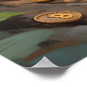 Bitcoin Rabbit Hole Crypto Poster (Hoek)