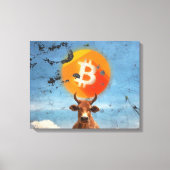 Bitcoin Resilient Bull (HD) Canvas Afdruk (Voorkant)