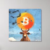 Bitcoin Resilient Bull (HD) Canvas Afdruk (Voorkant)