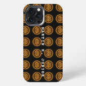 bitcoin RETRO led tekens CRYPTO gepersonaliseerde  iPhone Hoesje (Achterkant)