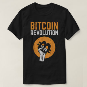 Bitcoin Revolutie Crypto Design T-shirt