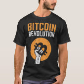 Bitcoin Revolutie Crypto Design T-shirt (Voorkant)