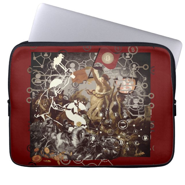 Bitcoin Revolution Laptop Sleeve (Voorkant)