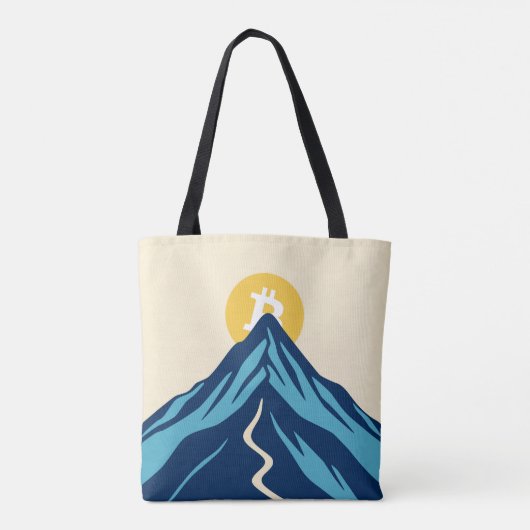 Bitcoin Rising Tote Bag (Achterkant)