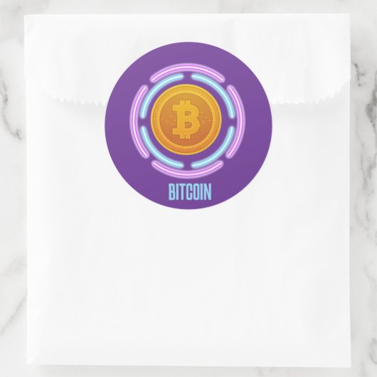 BITCOIN RONDE STICKER (Tas)