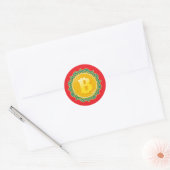 BITCOIN RONDE STICKER (Envelop)