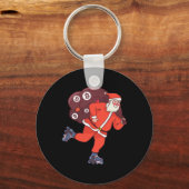 Bitcoin Santa Claus Cryptocurrency Santa Crypto In Sleutelhanger (Voorkant)