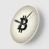 Bitcoin Sat Stippen Ronde Klok (Hoek)