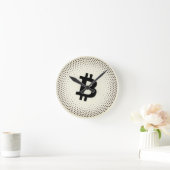 Bitcoin Sat Stippen Ronde Klok (Huis)