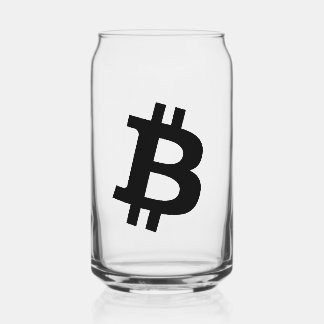 Bitcoin Simple Blikvorm Glas