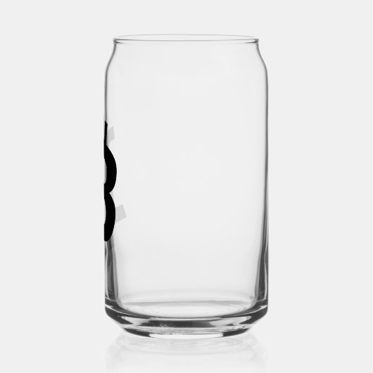 Bitcoin Simple Blikvorm Glas (Links)