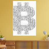 Bitcoin Simple Canvas Afdruk (Insitu (Woonkamer))