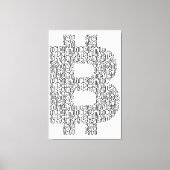 Bitcoin Simple Canvas Afdruk (Voorkant)