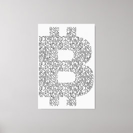 Bitcoin Simple Canvas Afdruk