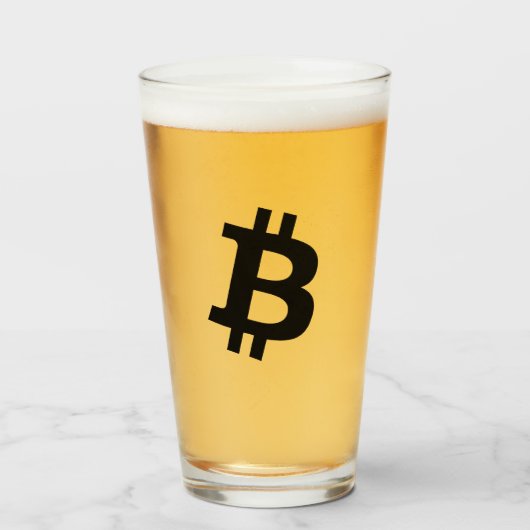 Bitcoin Simple Glas (Voorkant gevuld)