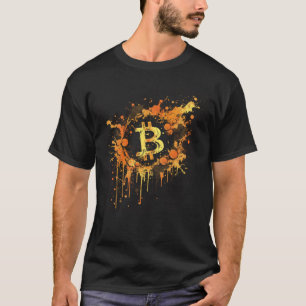 Bitcoin Splash BTC Coin Crypto Cryptocurre T-shirt
