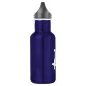 Bitcoin Standaard ₿ (Blauw) Waterfles (Links)