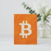 Bitcoin Standaard (Olie, Stijl: 1) Briefkaart (Staand voorkant)