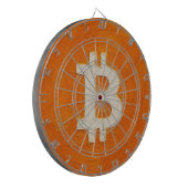 Bitcoin Standaard (Olie, Stijl: 1) Dartbord (Voorkant Links)