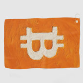 Bitcoin Standaard (Olie, Stijl: 1) Golfhanddoek (Horizontaal)