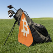 Bitcoin Standaard (Olie, Stijl: 1) Golfhanddoek (Groen)