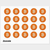 Bitcoin Standaard (Olie, Stijl: 1) Ronde Sticker (Vel)