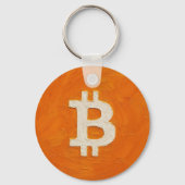 Bitcoin Standaard (Olie, Stijl: 1) Sleutelhanger (Achterkant)