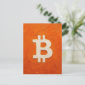 Bitcoin Standaard (Olie, Stijl: 2) Briefkaart (Staand voorkant)